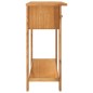 vidaXL Tavolo Consolle 110x35x75 cm in Legno Massello di Rovere vidaXL Tavolo Consolle 110x35x75 cm in Legno Massello di Rovere
