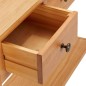 vidaXL Tavolo Consolle 110x35x75 cm in Legno Massello di Rovere vidaXL Tavolo Consolle 110x35x75 cm in Legno Massello di Rovere