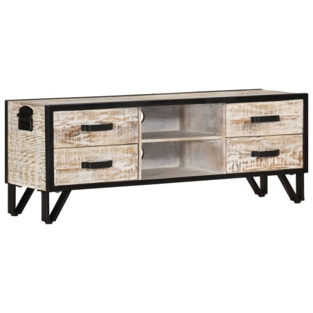 vidaXL Mobile Porta TV 110x30x41 cm in Legno Massello di Acacia