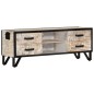 vidaXL Mobile Porta TV 110x30x41 cm in Legno Massello di Acacia vidaXL Mobile Porta TV 110x30x41 cm in Legno Massello di Acacia
