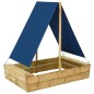 Sabbiera con Tetto 80x60x97,5 cm Legno di Pino Impregnato Sabbiera con Tetto 80x60x97,5 cm Legno di Pino Impregnato