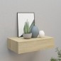 vidaXL Scaffale con Cassetti da Parete Rovere 40x23,5x10 cm in MDF vidaXL Scaffale con Cassetti da Parete Rovere 40x23,5x10 cm in MDF