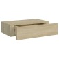 vidaXL Scaffale con Cassetti da Parete Rovere 40x23,5x10 cm in MDF vidaXL Scaffale con Cassetti da Parete Rovere 40x23,5x10 cm in MDF
