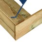 Sabbiera con Tetto 80x60x97,5 cm Legno di Pino Impregnato Sabbiera con Tetto 80x60x97,5 cm Legno di Pino Impregnato