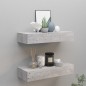 vidaXL Scaffali a Muro Cassetti 2 pz Grigio Cemento 60x23,5x10 cm MDF vidaXL Scaffali a Muro Cassetti 2 pz Grigio Cemento 60x23,5x10 cm MDF