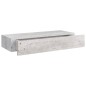 vidaXL Scaffali a Muro Cassetti 2 pz Grigio Cemento 60x23,5x10 cm MDF vidaXL Scaffali a Muro Cassetti 2 pz Grigio Cemento 60x23,5x10 cm MDF