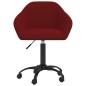vidaXL Sedia da Pranzo Girevole Rosso Vino in Velluto vidaXL Sedia da Pranzo Girevole Rosso Vino in Velluto