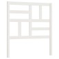 Testiera per Letto Bianca 81x4x104 cm in Legno Massello di Pino Testiera per Letto Bianca 81x4x104 cm in Legno Massello di Pino