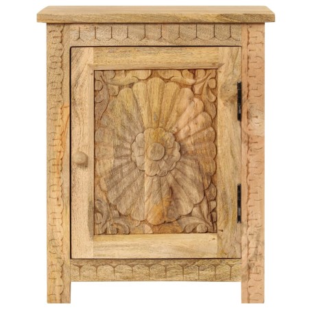 vidaXL Comodino in Legno Massello di Mango 40x30x50 cm