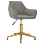 vidaXL Sedia da Ufficio Girevole Grigio Chiaro in Velluto vidaXL Sedia da Ufficio Girevole Grigio Chiaro in Velluto
