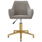 vidaXL Sedia da Ufficio Girevole Grigio Chiaro in Velluto vidaXL Sedia da Ufficio Girevole Grigio Chiaro in Velluto