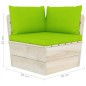 Divano da Giardino a 2 Posti su Pallet con Cuscini Legno Abete Divano da Giardino a 2 Posti su Pallet con Cuscini Legno Abete