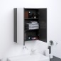 vidaXL Armadietto a Specchio per Bagno 60x15x75 cm MDF Grigio vidaXL Armadietto a Specchio per Bagno 60x15x75 cm MDF Grigio
