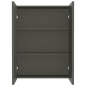 vidaXL Armadietto a Specchio per Bagno 60x15x75 cm MDF Grigio vidaXL Armadietto a Specchio per Bagno 60x15x75 cm MDF Grigio