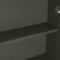 vidaXL Armadietto a Specchio per Bagno 60x15x75 cm MDF Grigio vidaXL Armadietto a Specchio per Bagno 60x15x75 cm MDF Grigio