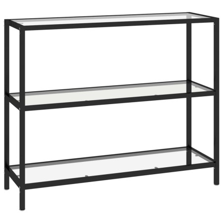 vidaXL Scaffale Trasparente 100x36x90 cm in Vetro Temperato