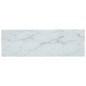 vidaXL Scaffale Marmo Bianco Trasparente 100x36x168cm Vetro Temperato vidaXL Scaffale Marmo Bianco Trasparente 100x36x168cm Vetro Temperato