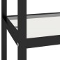 vidaXL Scaffale Marmo Bianco Trasparente 100x36x168cm Vetro Temperato vidaXL Scaffale Marmo Bianco Trasparente 100x36x168cm Vetro Temperato