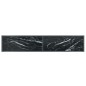 vidaXL Tavolo Consolle Nero 180x35x75,5 cm in Vetro Temperato vidaXL Tavolo Consolle Nero 180x35x75,5 cm in Vetro Temperato