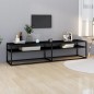 vidaXL Mobile Porta TV Nero 180x40x40,5 cm in Vetro Temperato vidaXL Mobile Porta TV Nero 180x40x40,5 cm in Vetro Temperato