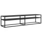 vidaXL Mobile Porta TV Nero 180x40x40,5 cm in Vetro Temperato vidaXL Mobile Porta TV Nero 180x40x40,5 cm in Vetro Temperato
