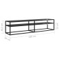 vidaXL Mobile Porta TV Nero 180x40x40,5 cm in Vetro Temperato vidaXL Mobile Porta TV Nero 180x40x40,5 cm in Vetro Temperato
