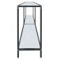 vidaXL Tavolo Consolle Bianco 200x35x75,5 cm in Vetro Temperato vidaXL Tavolo Consolle Bianco 200x35x75,5 cm in Vetro Temperato