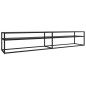 vidaXL Mobile Porta TV Nero 220x40x40,5 cm in Vetro Temperato vidaXL Mobile Porta TV Nero 220x40x40,5 cm in Vetro Temperato