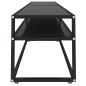 vidaXL Mobile Porta TV Nero 220x40x40,5 cm in Vetro Temperato vidaXL Mobile Porta TV Nero 220x40x40,5 cm in Vetro Temperato