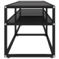 vidaXL Mobile Porta TV Nero 160x40x40,5 cm in Vetro Temperato vidaXL Mobile Porta TV Nero 160x40x40,5 cm in Vetro Temperato