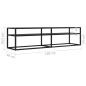 vidaXL Mobile Porta TV Nero 160x40x40,5 cm in Vetro Temperato vidaXL Mobile Porta TV Nero 160x40x40,5 cm in Vetro Temperato