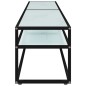 vidaXL Mobile Porta TV Marmo Bianco 180x40x40,5 cm in Vetro Temperato vidaXL Mobile Porta TV Marmo Bianco 180x40x40,5 cm in Vetro Temperato