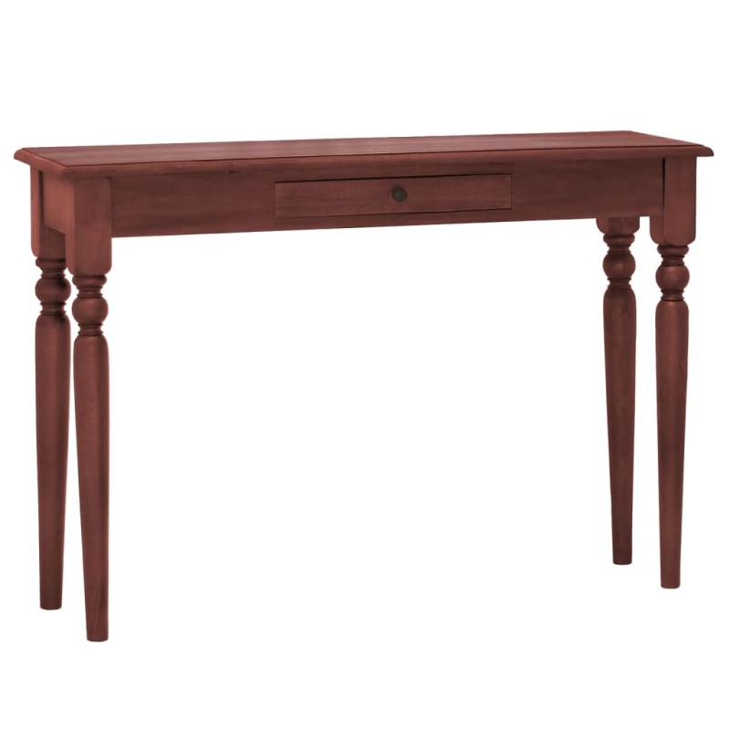 vidaXL Tavolo Consolle Marrone Classico 110x30x75cm Massello di Mogano vidaXL Tavolo Consolle Marrone Classico 110x30x75cm Massello di Mogano