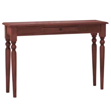 vidaXL Tavolo Consolle Marrone Classico 110x30x75cm Massello di Mogano