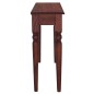 vidaXL Tavolo Consolle Marrone Classico 110x30x75cm Massello di Mogano vidaXL Tavolo Consolle Marrone Classico 110x30x75cm Massello di Mogano