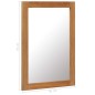 Specchio 50x70 cm in Legno Massello di Rovere Specchio 50x70 cm in Legno Massello di Rovere