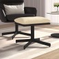 vidaXL Poggiapiedi Crema 60x60x36 cm in Tessuto e Similpelle vidaXL Poggiapiedi Crema 60x60x36 cm in Tessuto e Similpelle