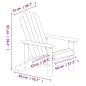 Sedie da Giardino Adirondack 2 pz in HDPE Antracite Sedie da Giardino Adirondack 2 pz in HDPE Antracite