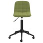 vidaXL Sedia da Pranzo Girevole Verde Chiaro in Velluto vidaXL Sedia da Pranzo Girevole Verde Chiaro in Velluto