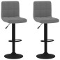 vidaXL Sgabelli da Bar 2 pz Grigio Scuro in Velluto vidaXL Sgabelli da Bar 2 pz Grigio Scuro in Velluto