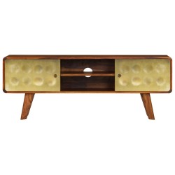 vidaXL Mobile Porta TV in Legno Massello di Sheesham 120x30x45cm