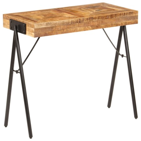 vidaXL Tavolo Consolle in Legno Massello di Mango 80x40x75 cm