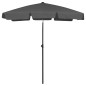 Ombrellone da Spiaggia Antracite 180x120 cm Ombrellone da Spiaggia Antracite 180x120 cm