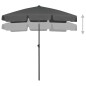 Ombrellone da Spiaggia Antracite 180x120 cm Ombrellone da Spiaggia Antracite 180x120 cm