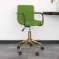 vidaXL Sedia da Pranzo Girevole Verde Chiaro in Velluto vidaXL Sedia da Pranzo Girevole Verde Chiaro in Velluto