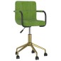 vidaXL Sedia da Pranzo Girevole Verde Chiaro in Velluto vidaXL Sedia da Pranzo Girevole Verde Chiaro in Velluto