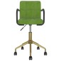 vidaXL Sedia da Pranzo Girevole Verde Chiaro in Velluto vidaXL Sedia da Pranzo Girevole Verde Chiaro in Velluto