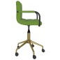 vidaXL Sedia da Pranzo Girevole Verde Chiaro in Velluto vidaXL Sedia da Pranzo Girevole Verde Chiaro in Velluto