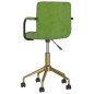 vidaXL Sedia da Pranzo Girevole Verde Chiaro in Velluto vidaXL Sedia da Pranzo Girevole Verde Chiaro in Velluto