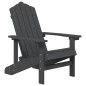 Sedia da Giardino Adirondack Antracite HDPE Sedia da Giardino Adirondack Antracite HDPE